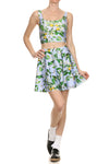 Periwinkle Blossom Skater Skirt - POPRAGEOUS
 - 1