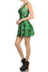Dinosaur Skater Dress - Green - POPRAGEOUS
 - 2
