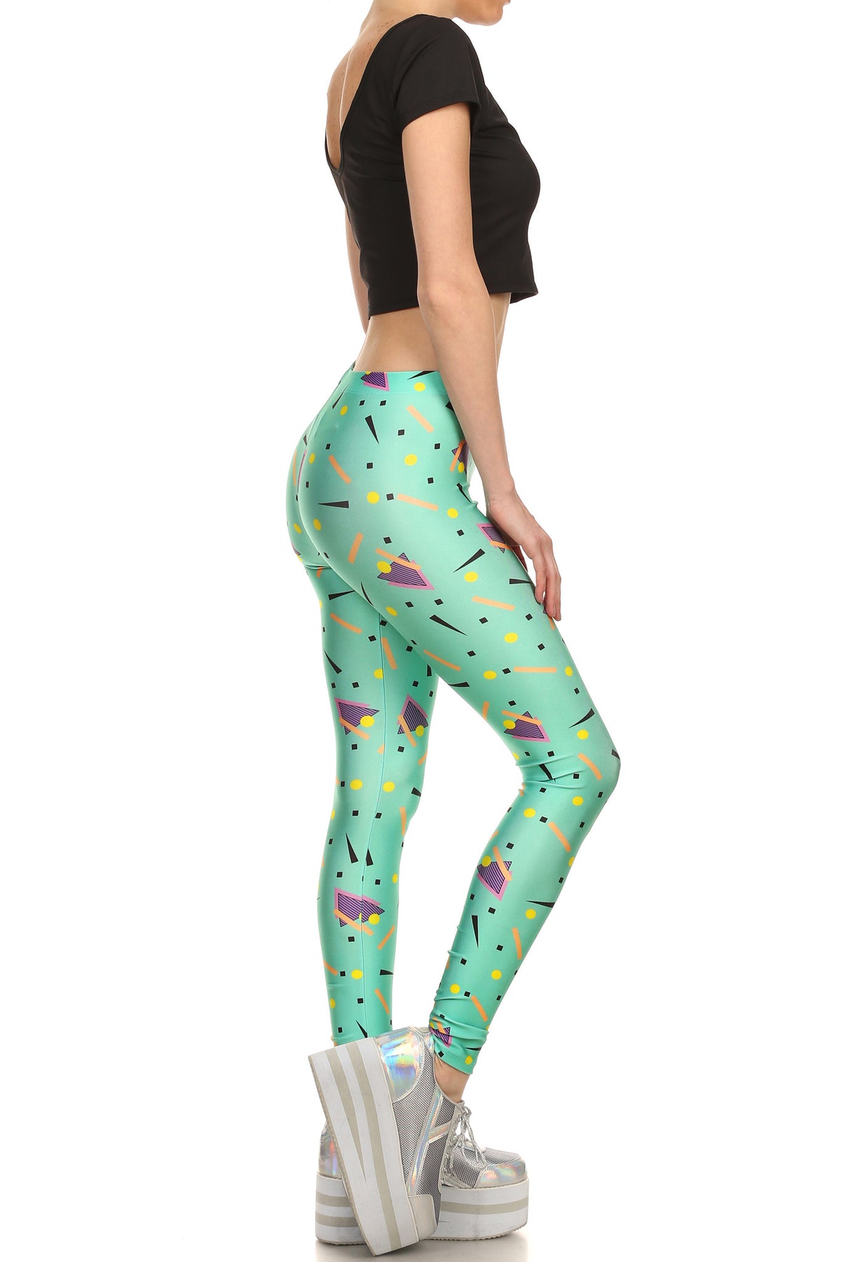 90's Leggings - Mint - POPRAGEOUS
 - 3