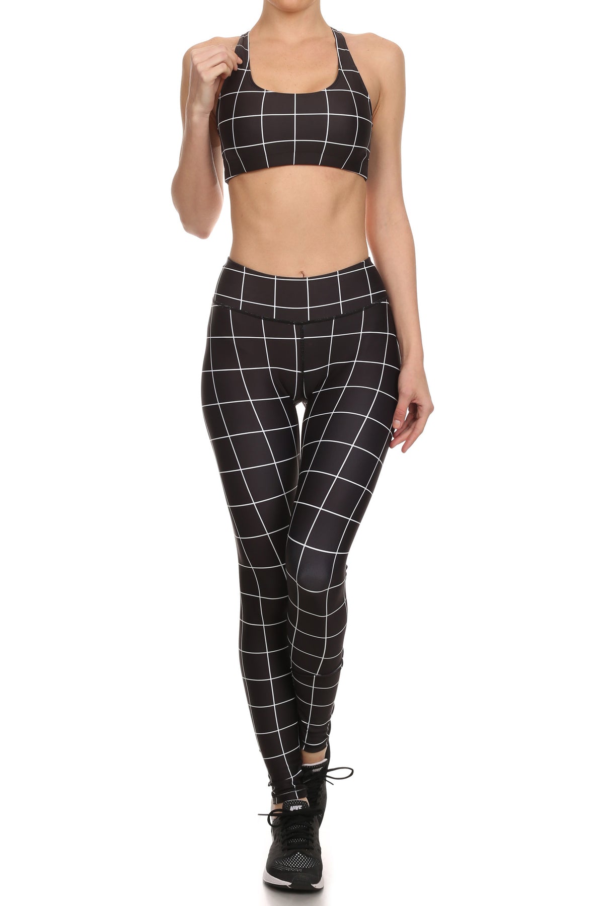 Black Grid Aurora Bra - POPRAGEOUS
 - 3