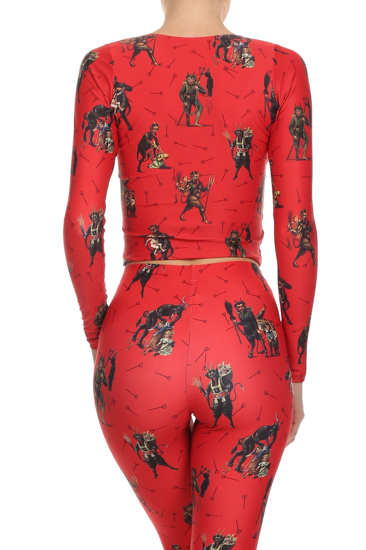 Krumpus Long-Sleeve Crop Top - POPRAGEOUS
 - 3