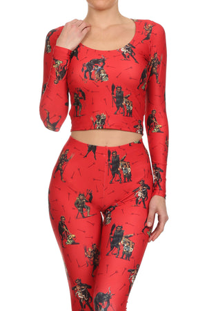 Krumpus Long-Sleeve Crop Top - POPRAGEOUS
 - 1