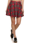 The Ultimate Tartan Skater Skirt -Red - POPRAGEOUS
 - 1