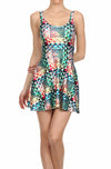 Geometric Rainbow Skater Dress - POPRAGEOUS
 - 1