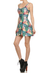 Geometric Rainbow Skater Dress - POPRAGEOUS
 - 2