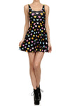 Candy Heart Skater Dress - Black - POPRAGEOUS
 - 1