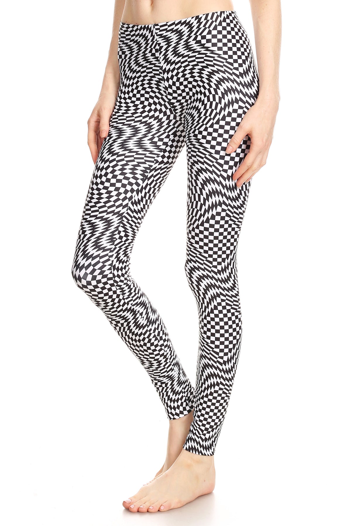 Trippy Checker Leggings