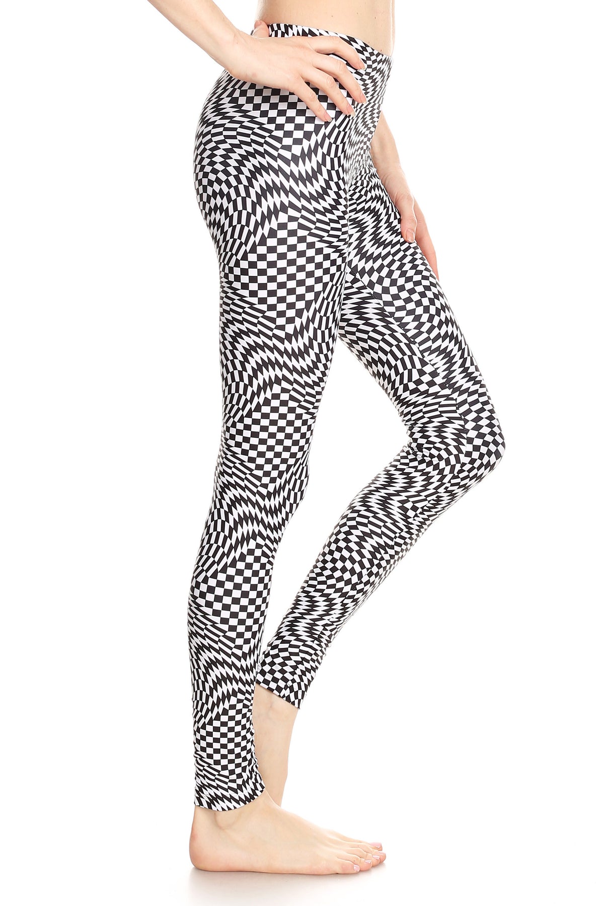 Trippy Checker Leggings