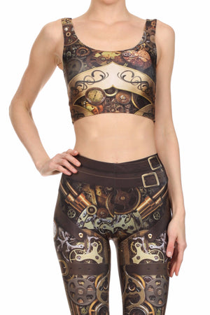 Steampunk Crop Top - POPRAGEOUS
 - 1