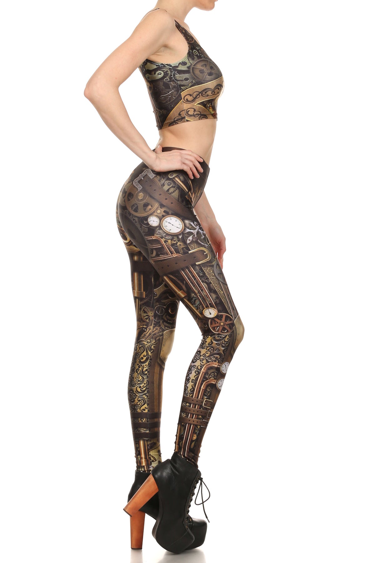 Steampunk Crop Top - POPRAGEOUS
 - 3