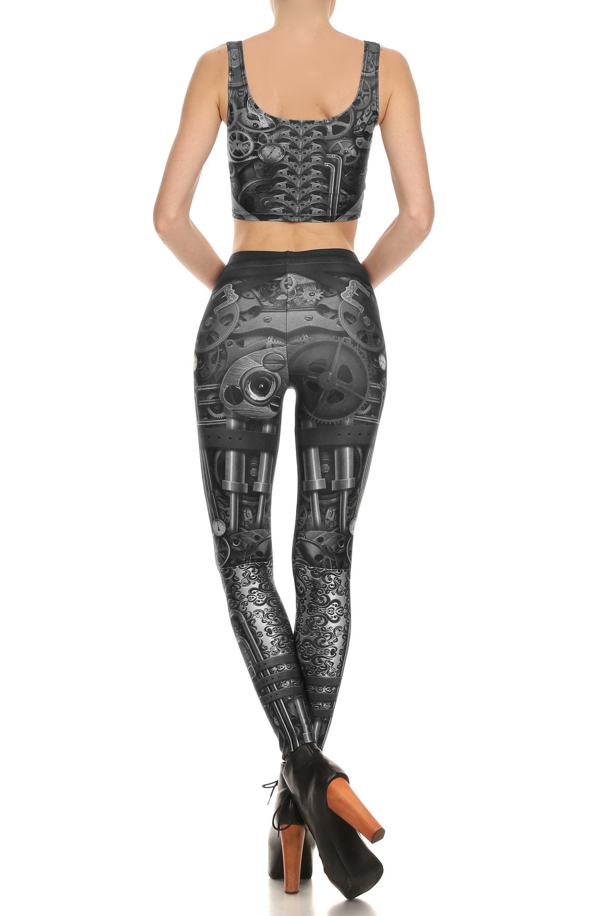 Steampunk Crop Top - Monochromatic - POPRAGEOUS
 - 4