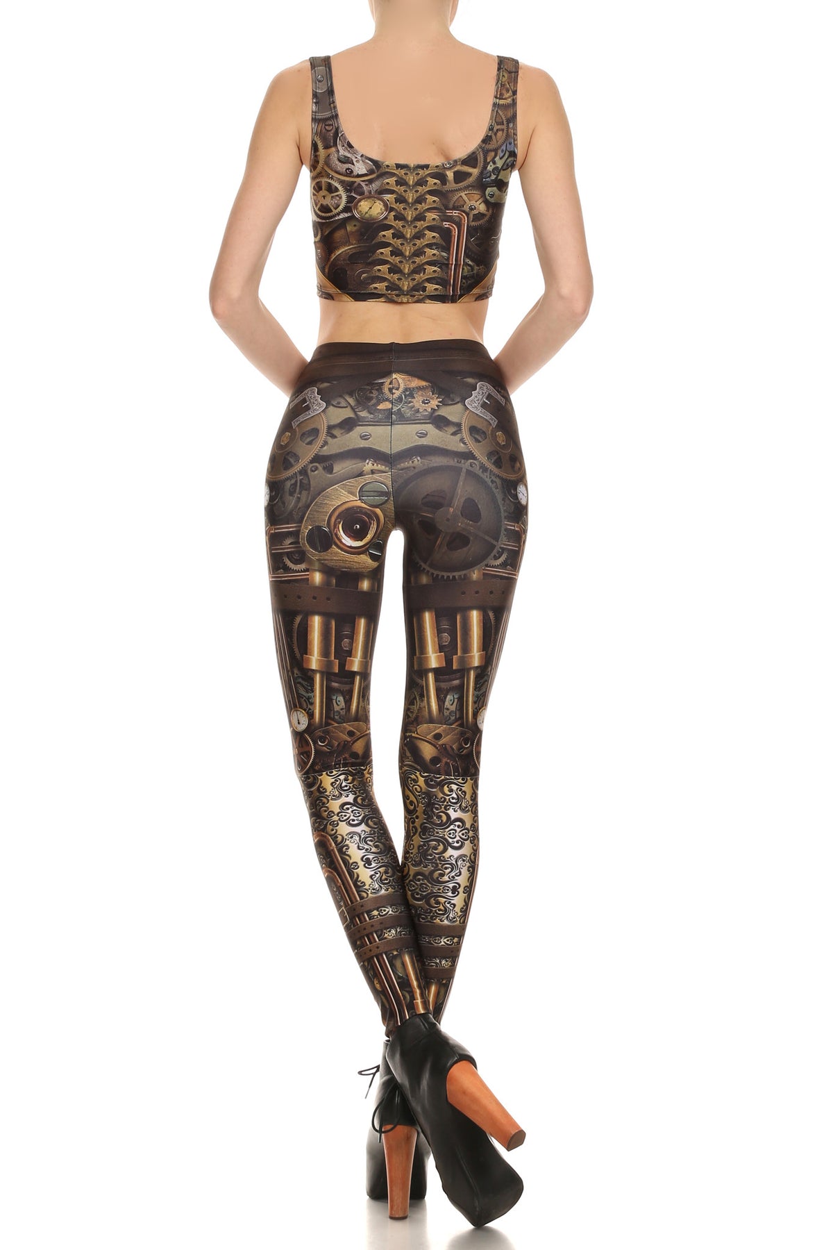 Steampunk Crop Top - POPRAGEOUS
 - 4