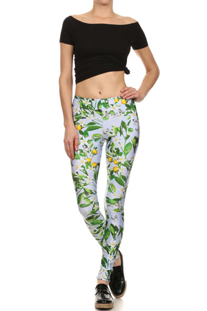 Periwinkle Blossom Leggings - POPRAGEOUS
 - 1