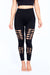 Tribal Slits No Front Seam Legging