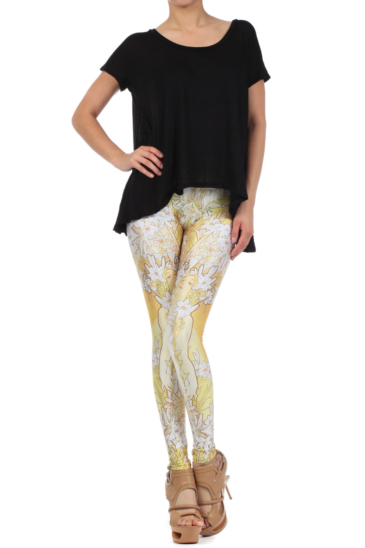 Mucha Lily Leggings - POPRAGEOUS
 - 1