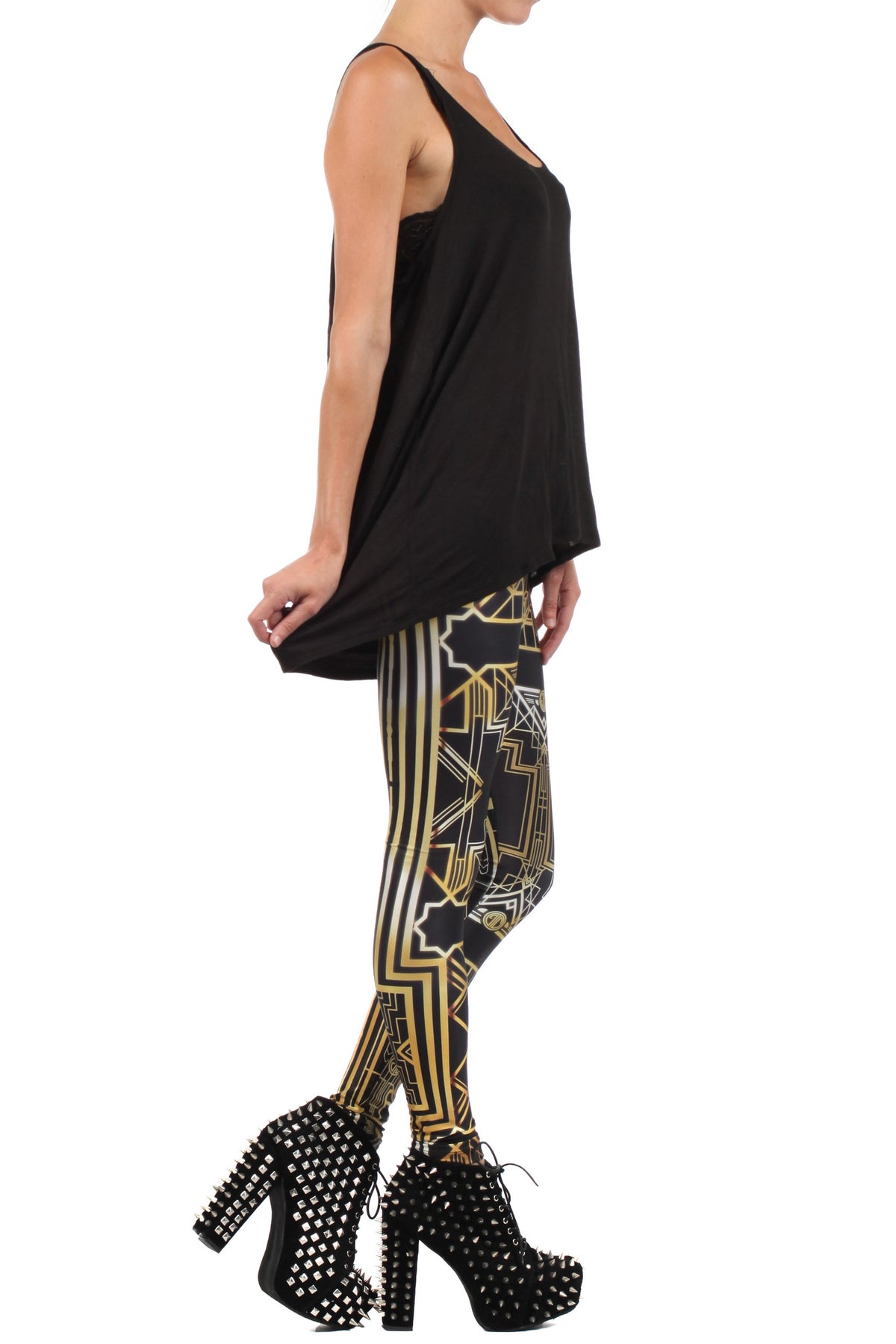 Art Deco Leggings - POPRAGEOUS
 - 3