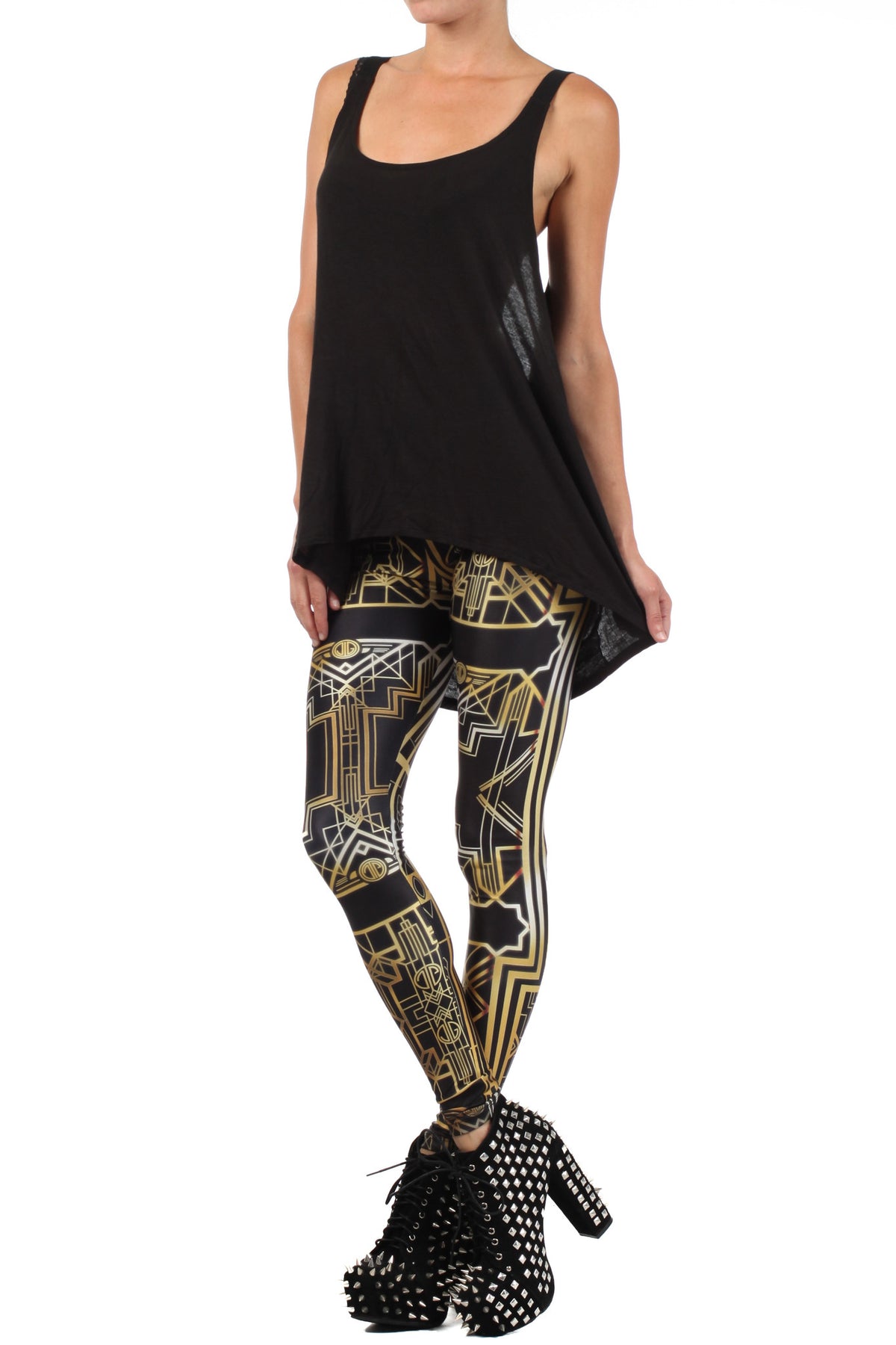 Art Deco Leggings - POPRAGEOUS
 - 2
