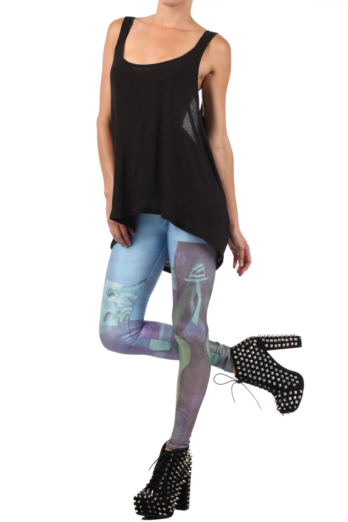 Picasso Old Guitarist Leggings - XXS - POPRAGEOUS
 - 2