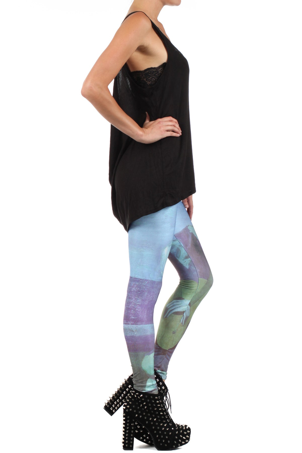 Picasso Old Guitarist Leggings - XXS - POPRAGEOUS
 - 3