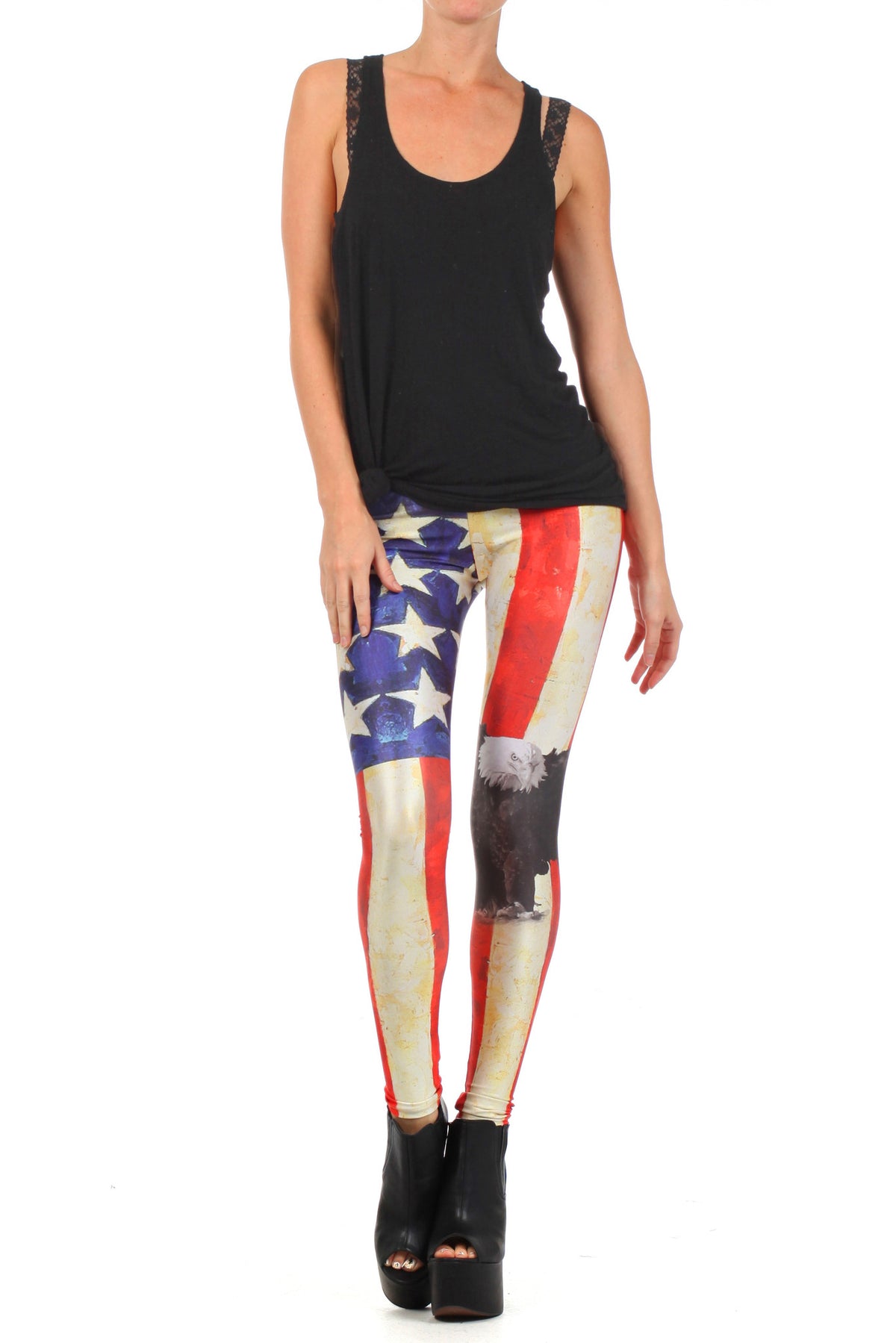 MericaFckYeah Leggings - XXS - POPRAGEOUS
 - 1
