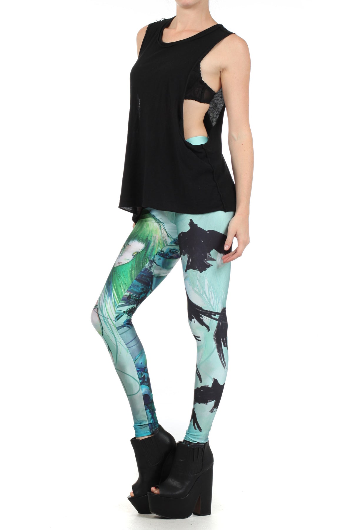 CAMILLA d'ERRICO: Disassembled Tears Leggings - POPRAGEOUS
 - 2