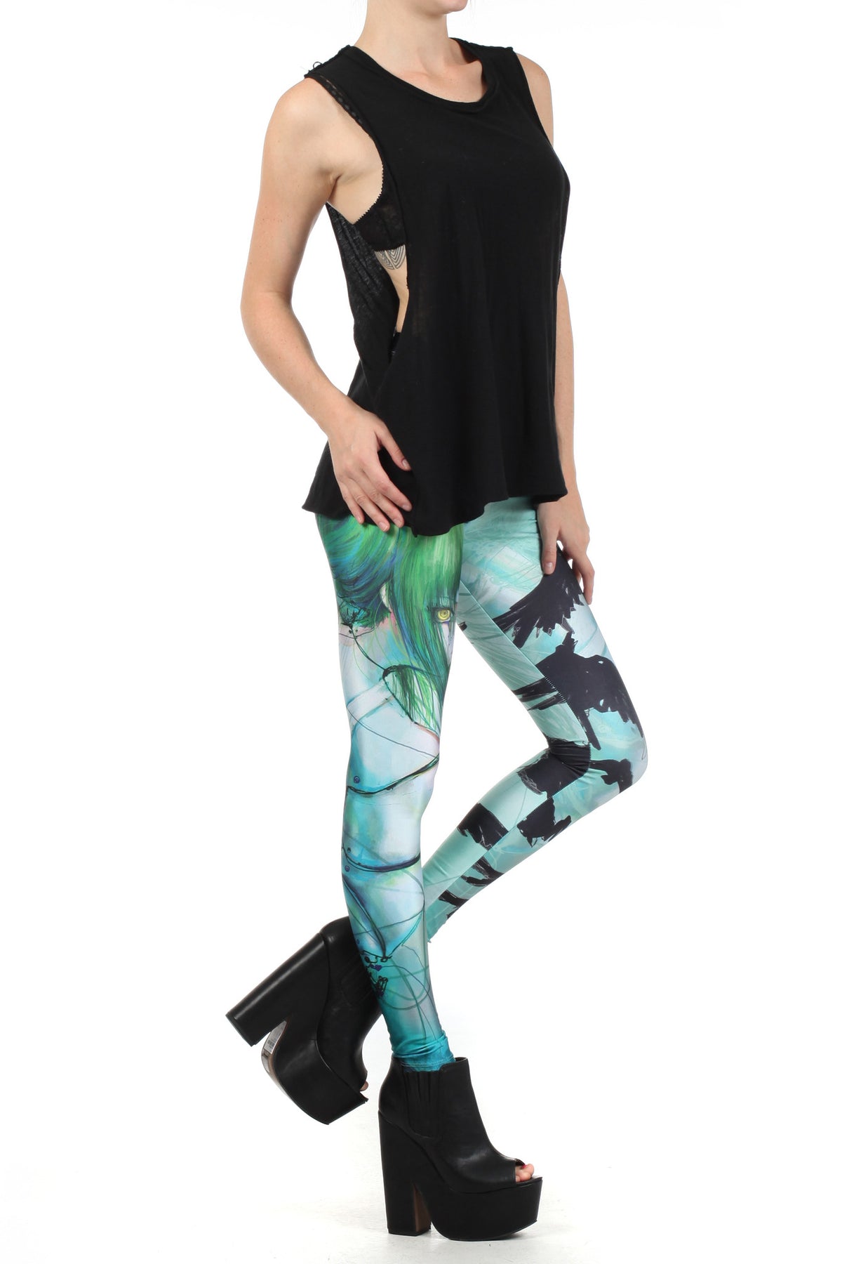 CAMILLA d'ERRICO: Disassembled Tears Leggings - POPRAGEOUS
 - 3