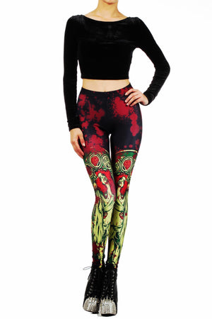 Megan Lara: Zombie Nouveau Leggings - POPRAGEOUS
