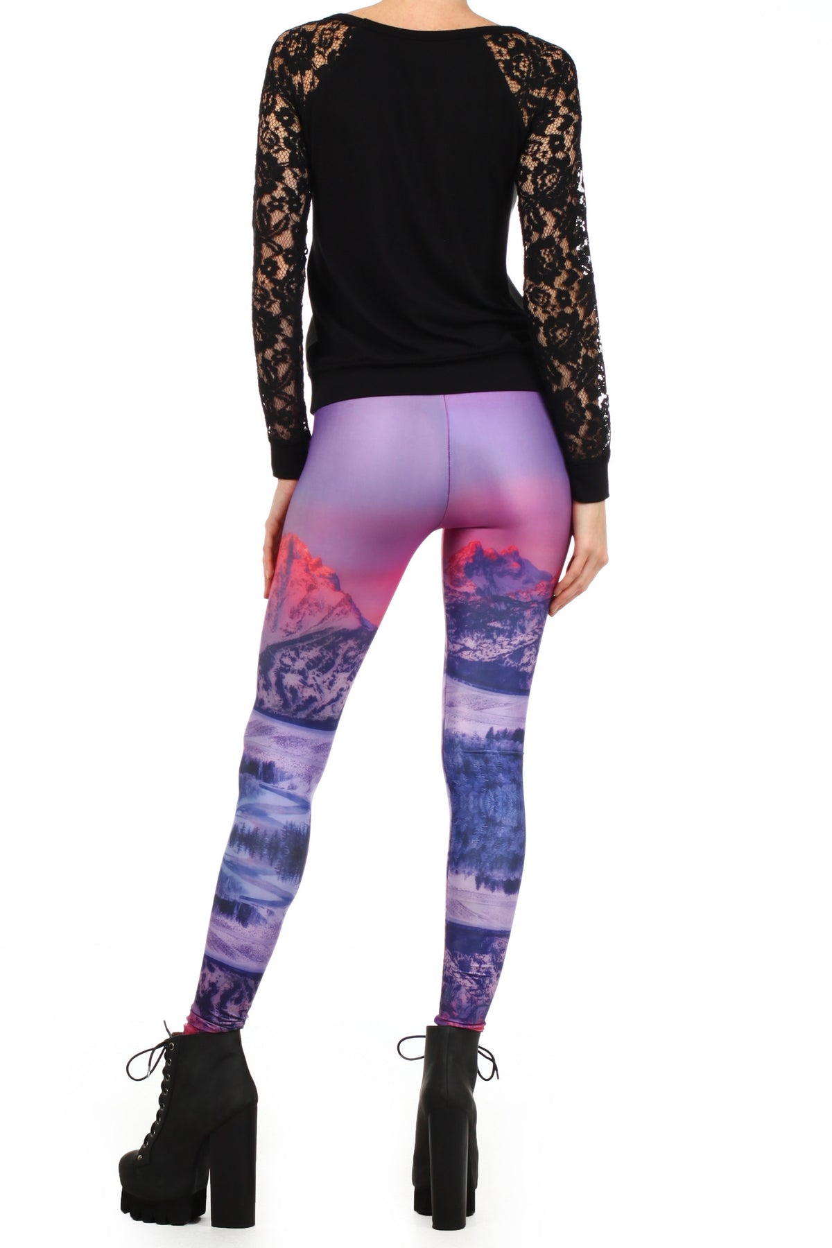 Purple Mountain Leggings - POPRAGEOUS
 - 4