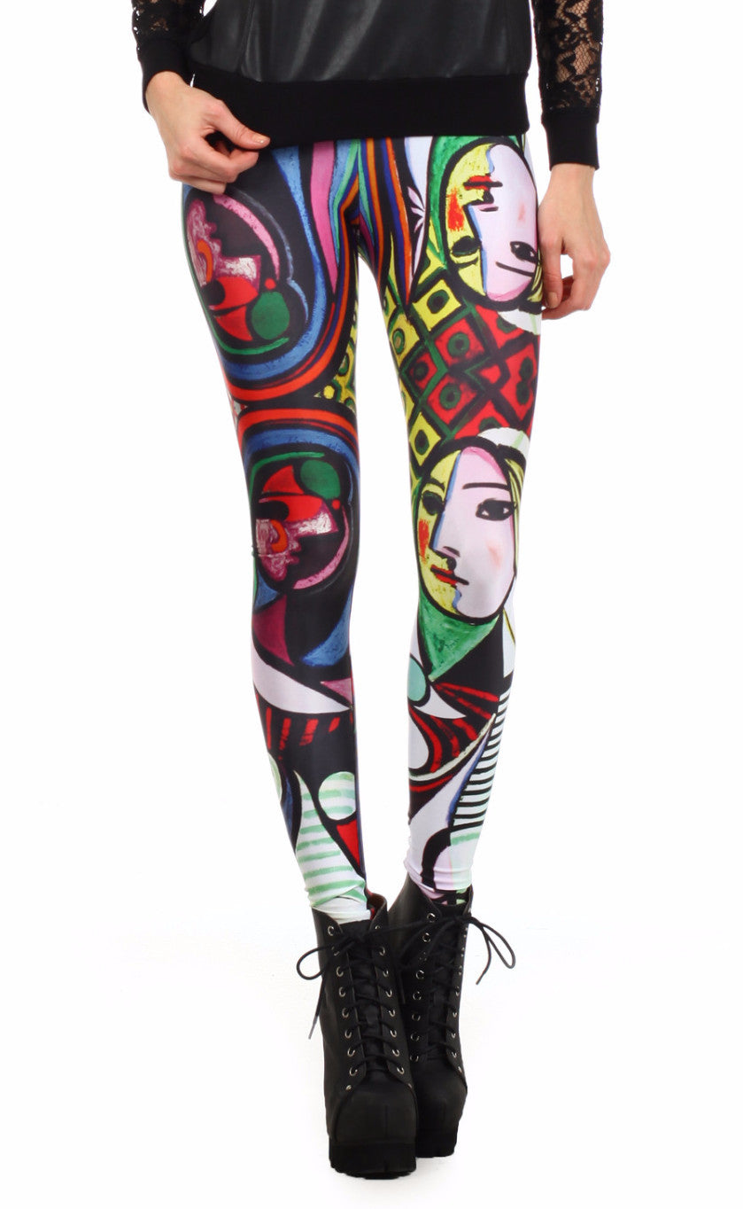 Picasso: Girl Before a Mirror Leggings - POPRAGEOUS
 - 1