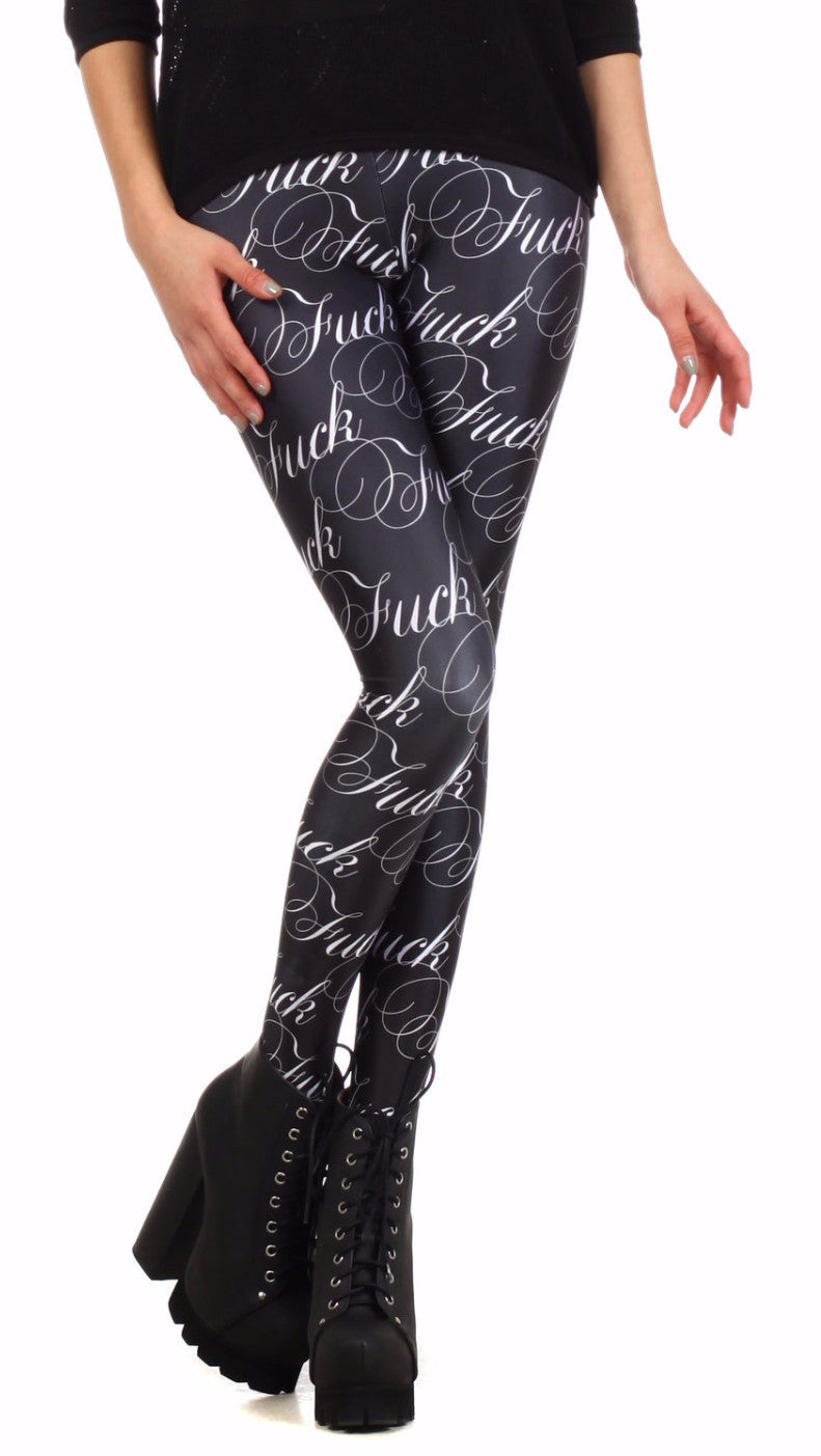 FUCK Leggings - POPRAGEOUS
 - 1