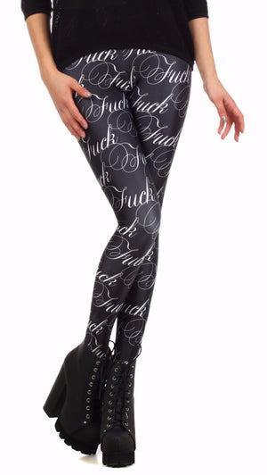 FUCK Leggings - POPRAGEOUS
 - 1