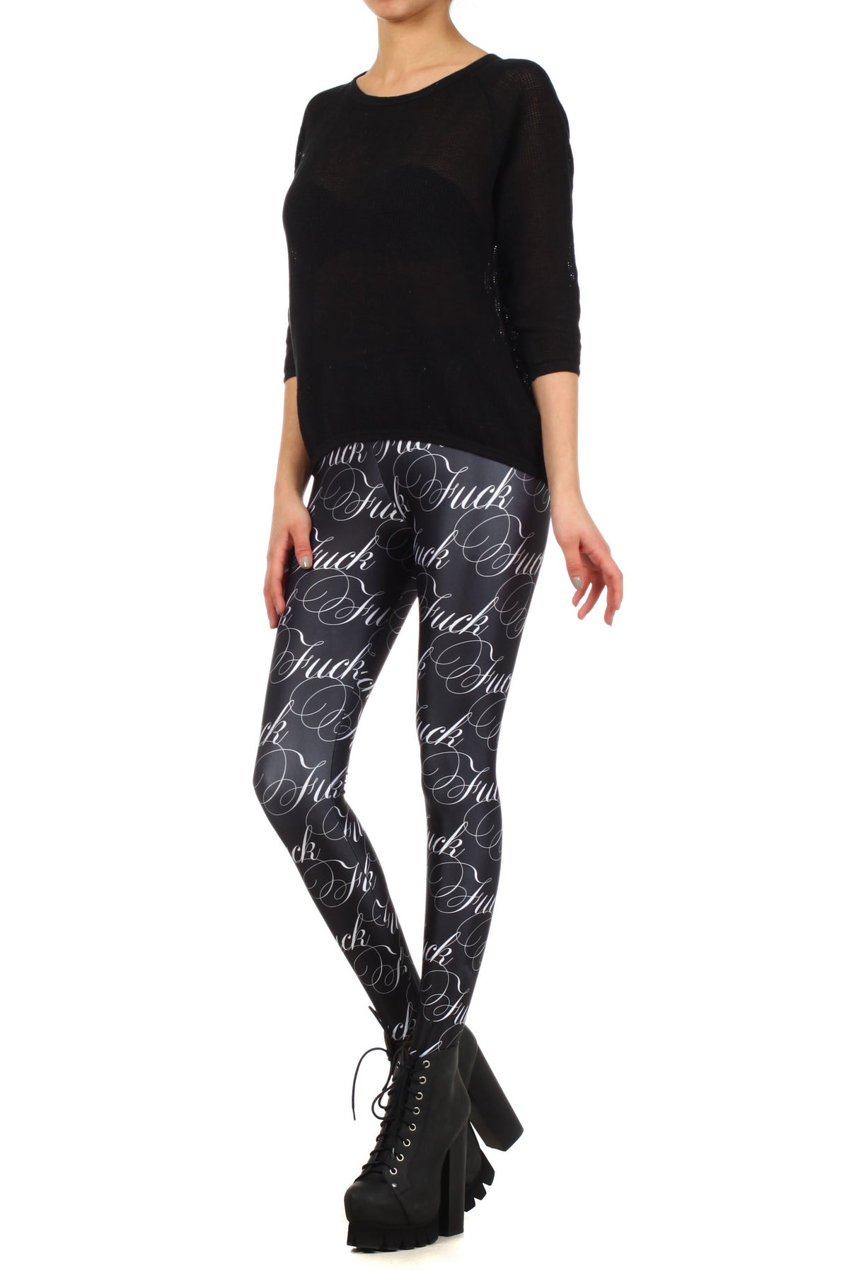 FUCK Leggings - POPRAGEOUS
 - 2
