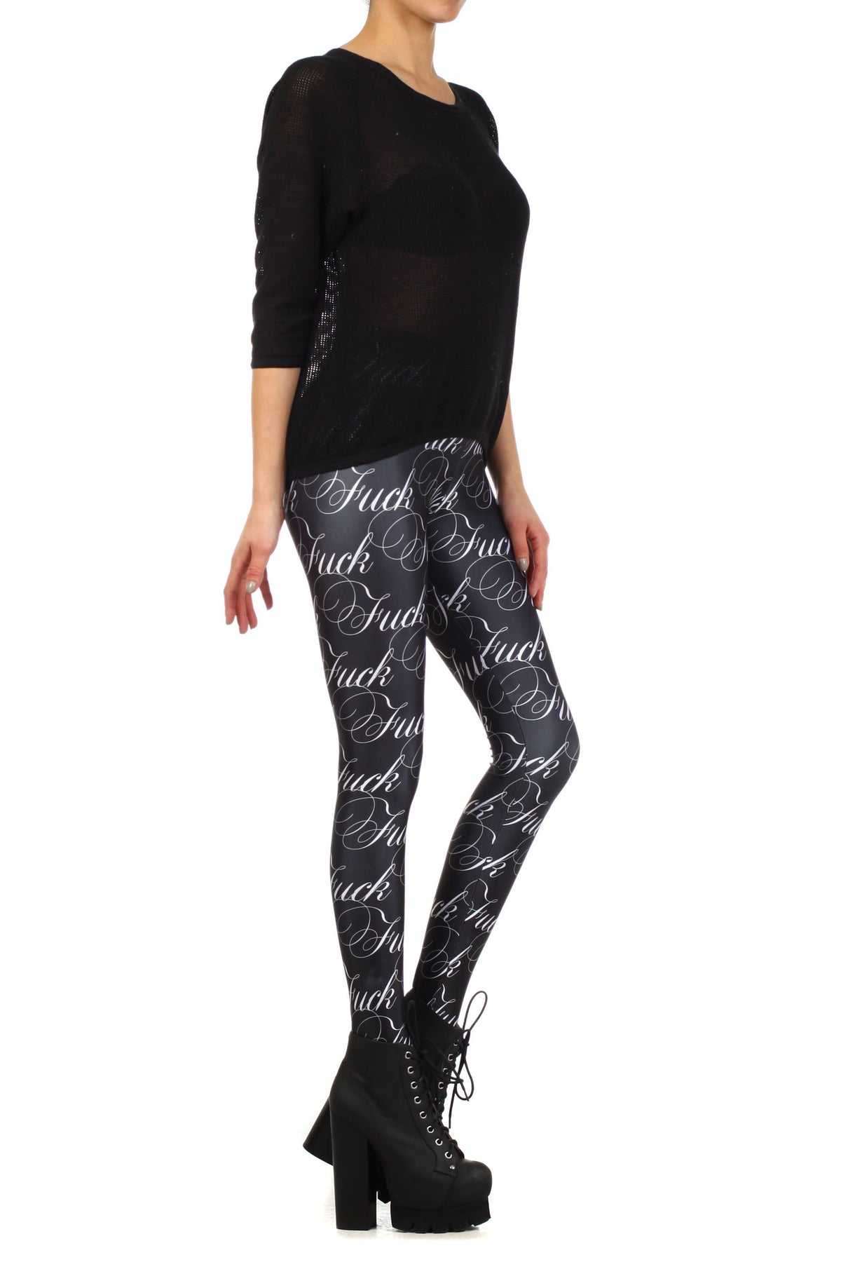 FUCK Leggings - POPRAGEOUS
 - 3