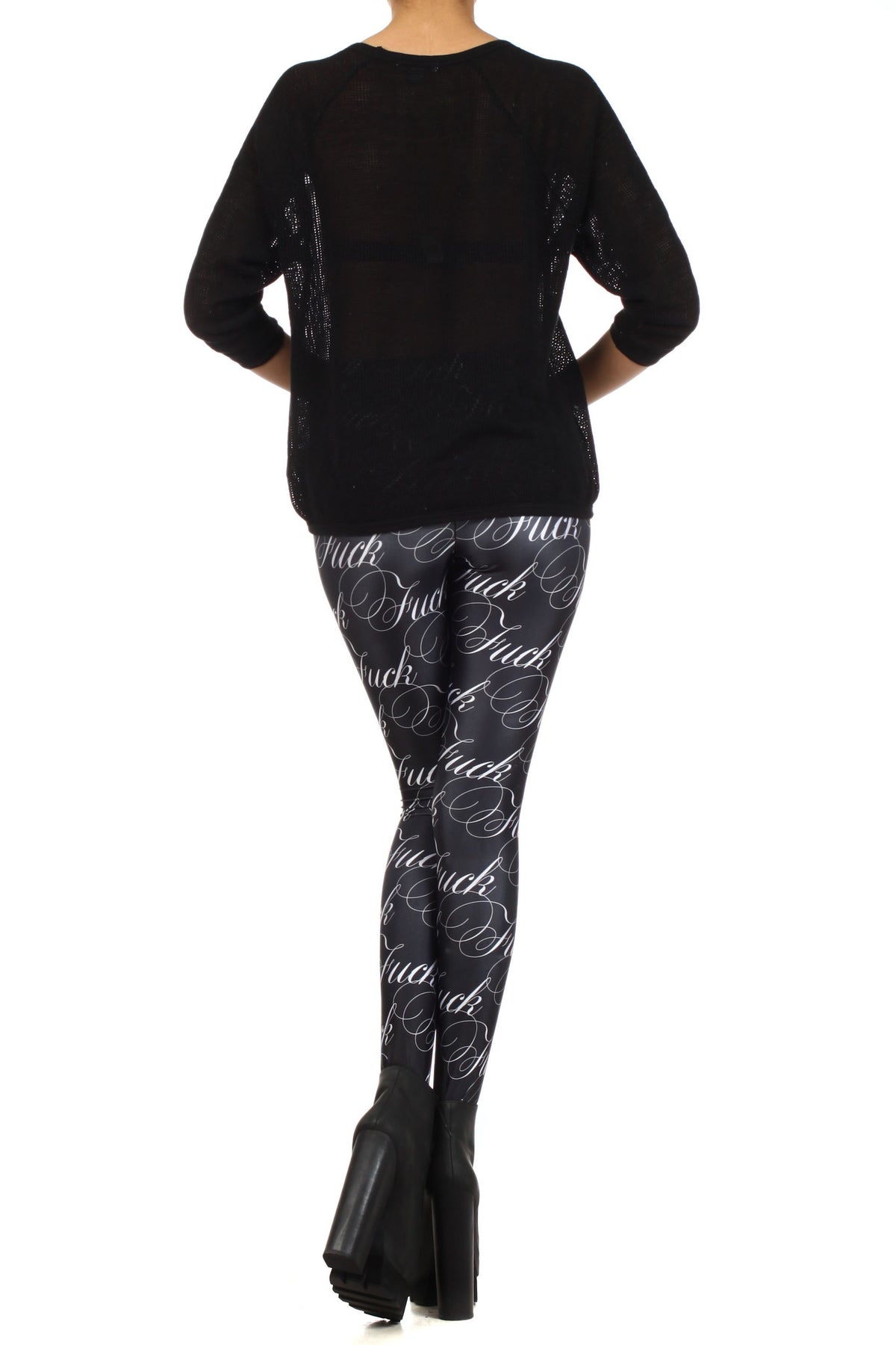 FUCK Leggings - POPRAGEOUS
 - 4