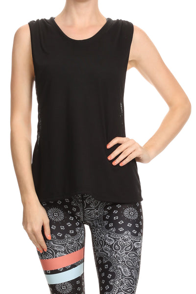 Twisted Back Tank - Noir