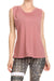 Twisted Back Tank - Blush