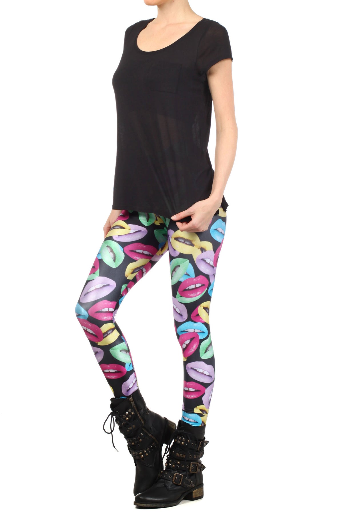 Pastel Lips Leggings - POPRAGEOUS
 - 2