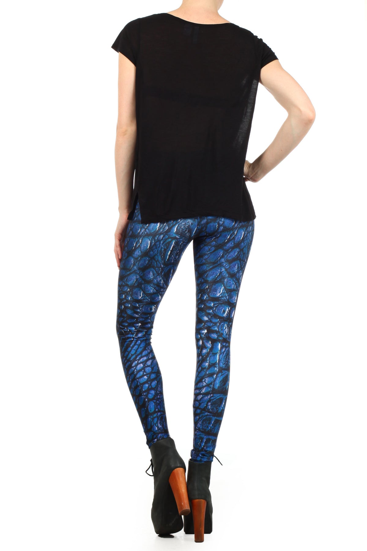 Blue Dragon Skin Leggings - POPRAGEOUS
 - 4