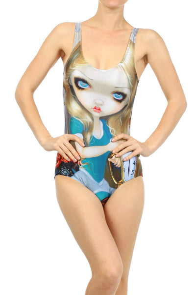 Jasmine Becket-Griffith: Alice in a Dali Dream One-Piece Swim