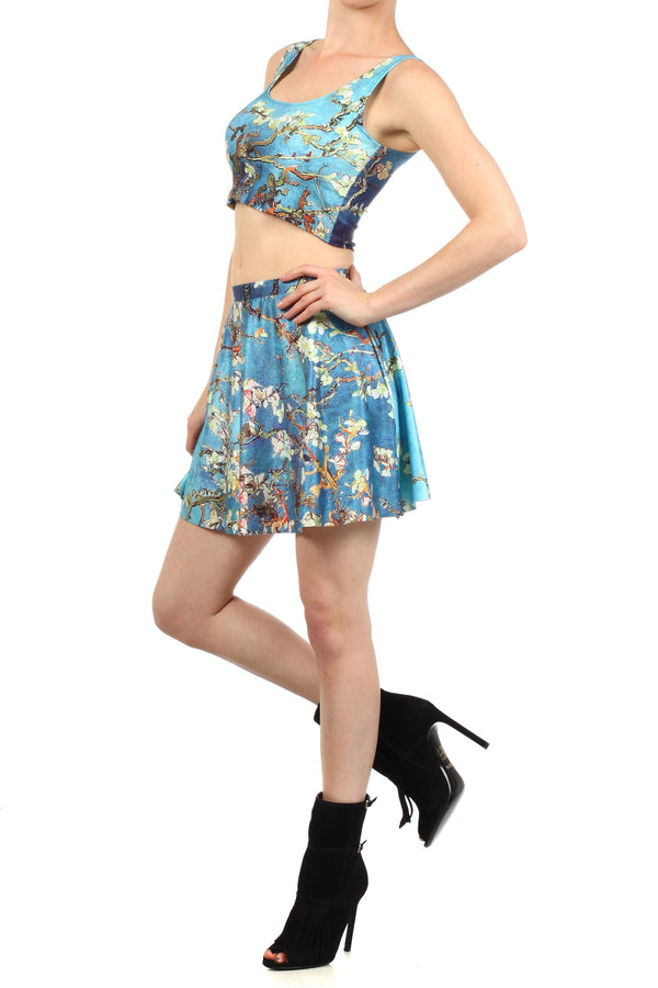 Almond Blossom Skater Skirt - POPRAGEOUS
 - 2