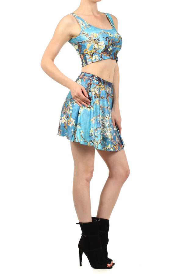 Almond Blossom Skater Skirt - POPRAGEOUS
 - 3