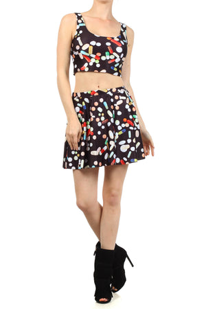 Chill Pill Skater Skirt - POPRAGEOUS
 - 1