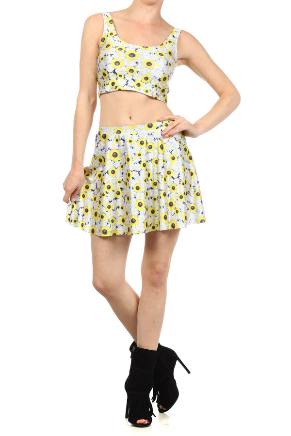 Daisy Skater Skirt - POPRAGEOUS
 - 1
