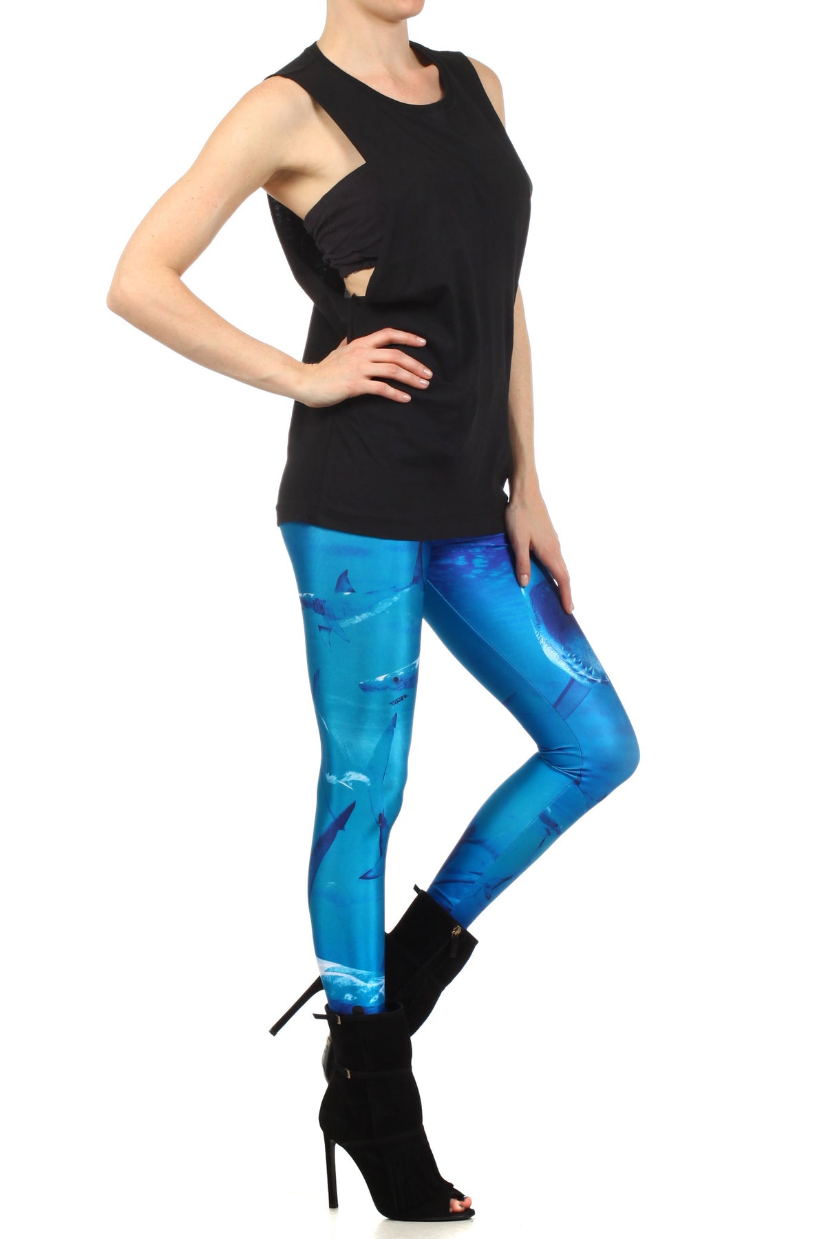 Shark Frenzy Leggings - POPRAGEOUS
 - 3