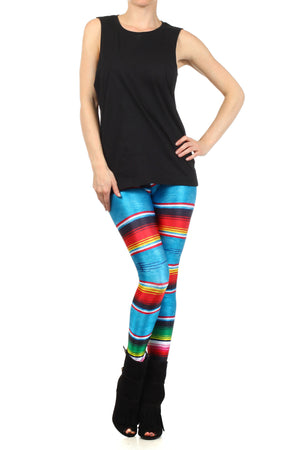 Mexican Blanket Leggings - POPRAGEOUS
 - 1