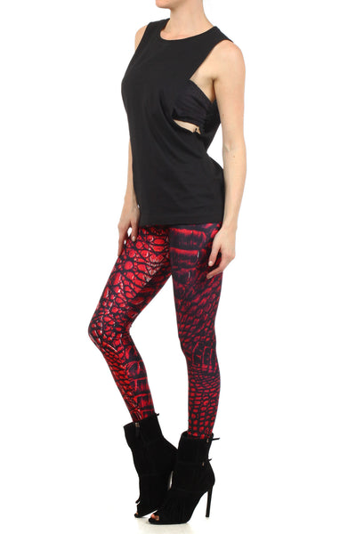Red Dragon Skin Leggings