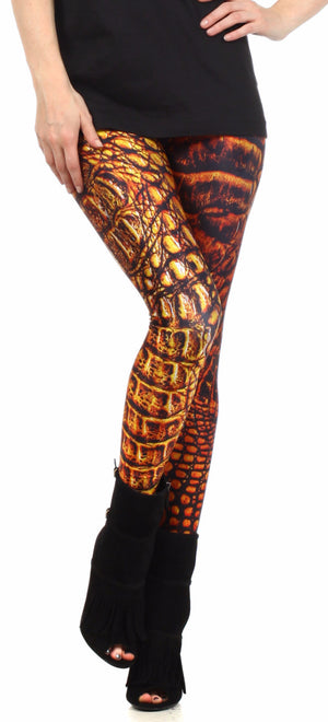Amber Dragon Skin Leggings - POPRAGEOUS
 - 1