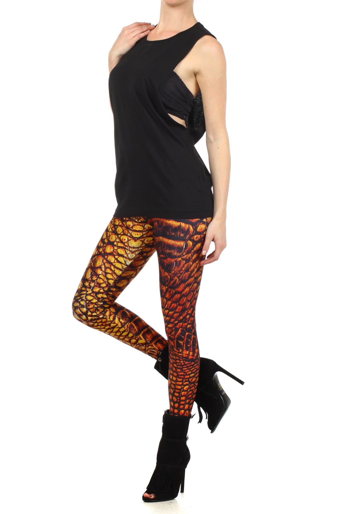 Amber Dragon Skin Leggings - POPRAGEOUS
 - 2