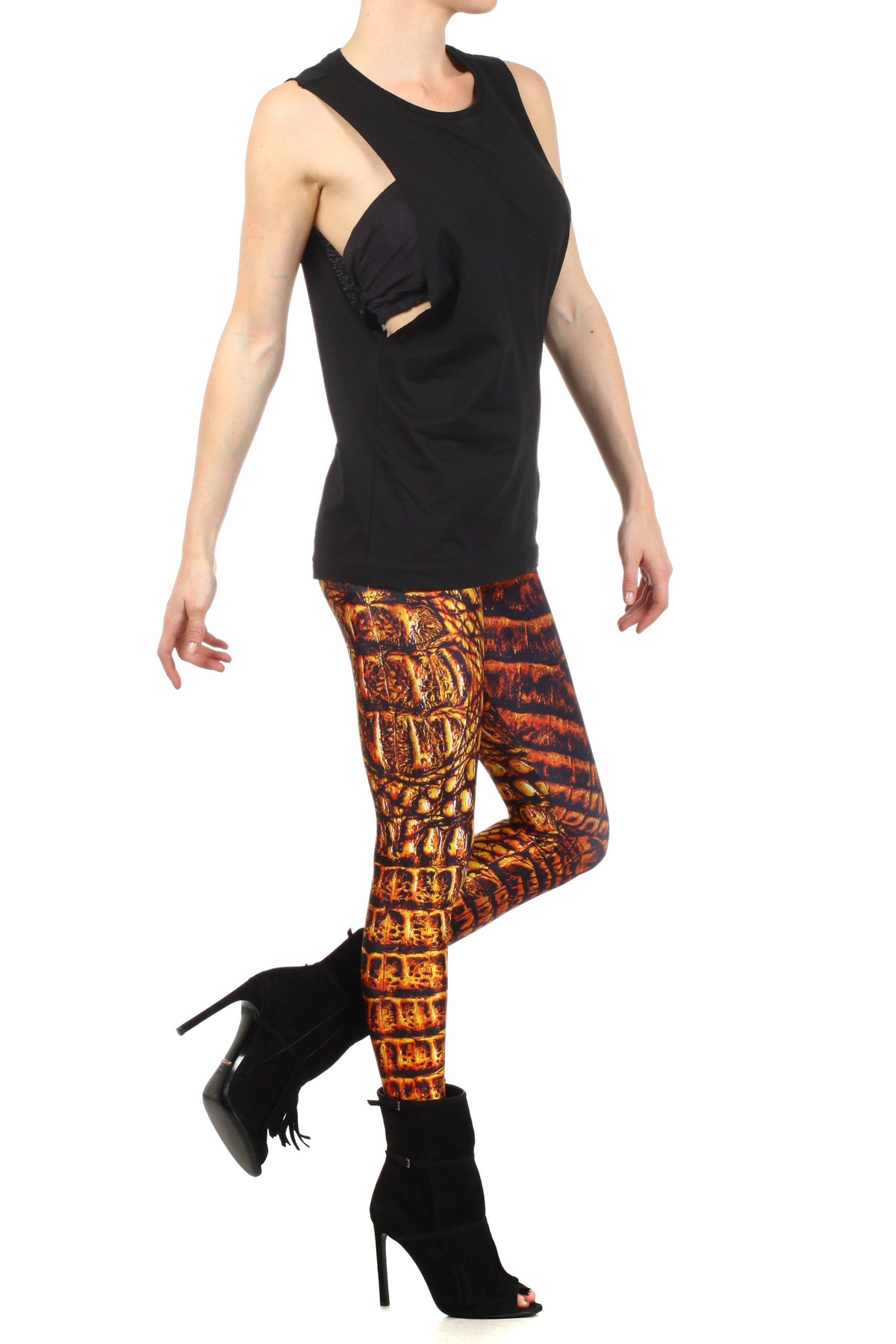 Amber Dragon Skin Leggings - POPRAGEOUS
 - 3