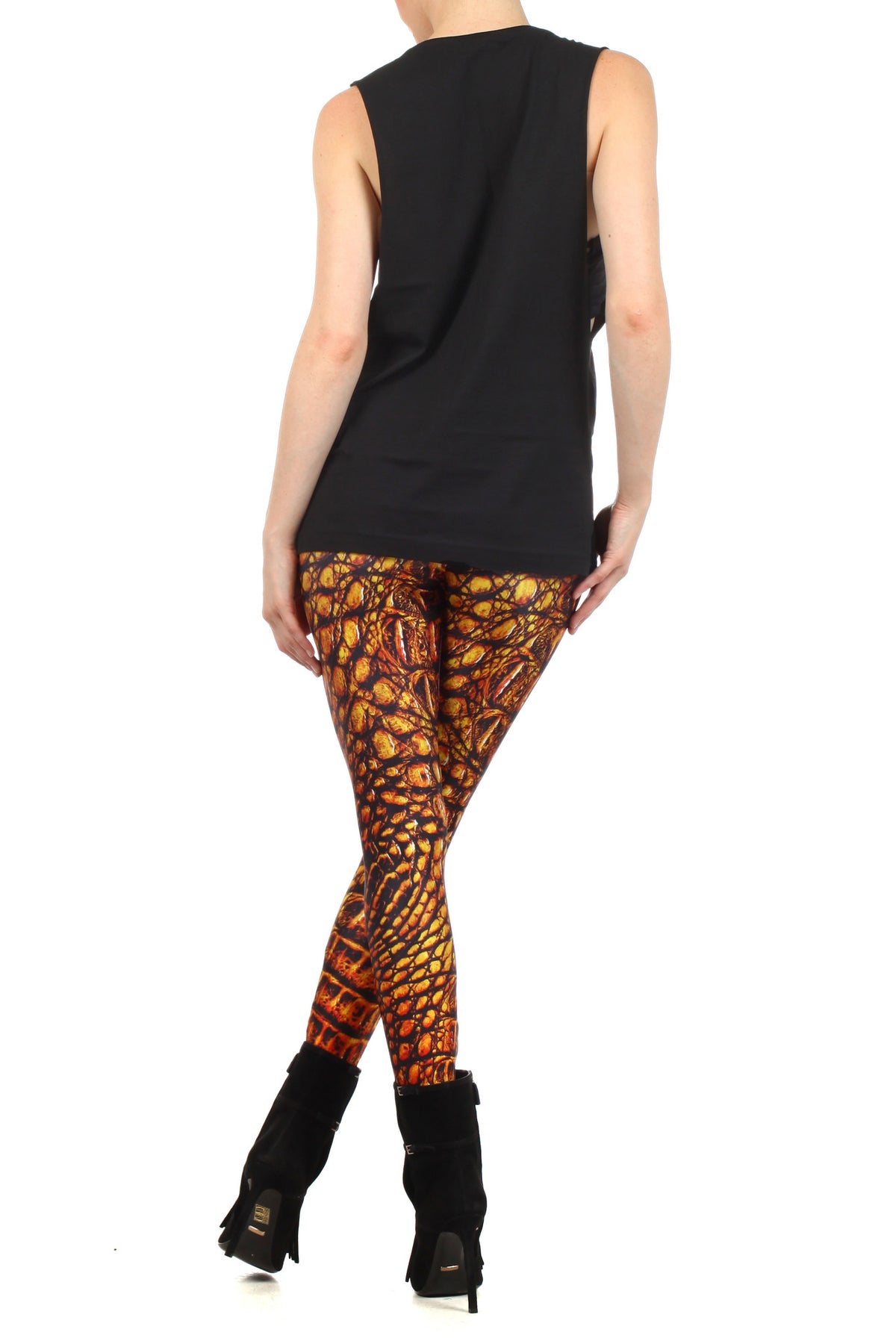 Amber Dragon Skin Leggings - POPRAGEOUS
 - 4